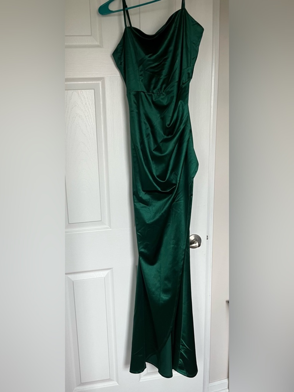 Emerald Sundae Green Satin Dress